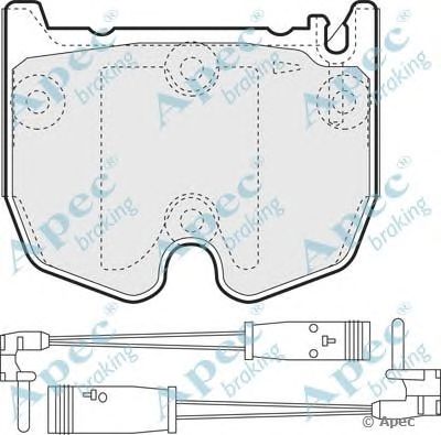 APEC BRAKING pad1397 -  Комплект тормозных колодок, дисковый тормоз